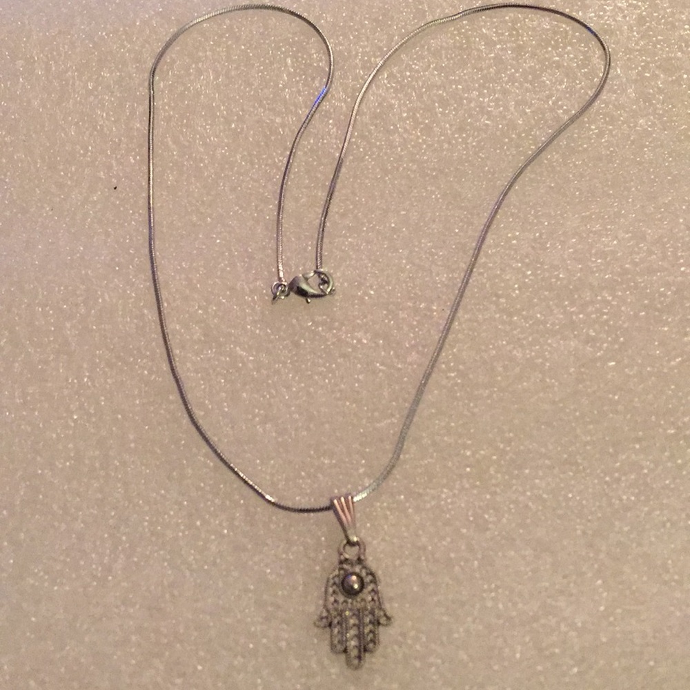 Hamsa hand necklace